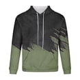 thumbnail image 3 of Lilgiuy Men's Hooded Sweater Non Positioning Color Matching Print Pullover Casual Long Sleeved Top for Vacation Holiday Travel, 3 of 4