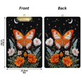 thumbnail image 2 of Acrylic Writing Board Gold 12.5*9 Inch Clipboards Transparent Acrylic Material Suitable For Office Classroom Teachers Fashion Bloggers Stationery Enthusiasts Orange Butterfly, 2 of 9