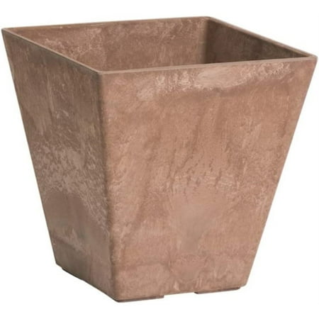 Novelty Artstone Collection  Ella Square Planter  Water-Minder System  Rust 16