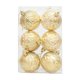 thumbnail image 2 of Paquete de 6 Bolas Navideñas Multicolores de 6 Cm de Plástico Irrompible para Árbol de Navidad | Acabado Mate Brillante | Decoración Navideña Fácil de Colgar para Regalar En Casa o En Fiestas, 2 of 6
