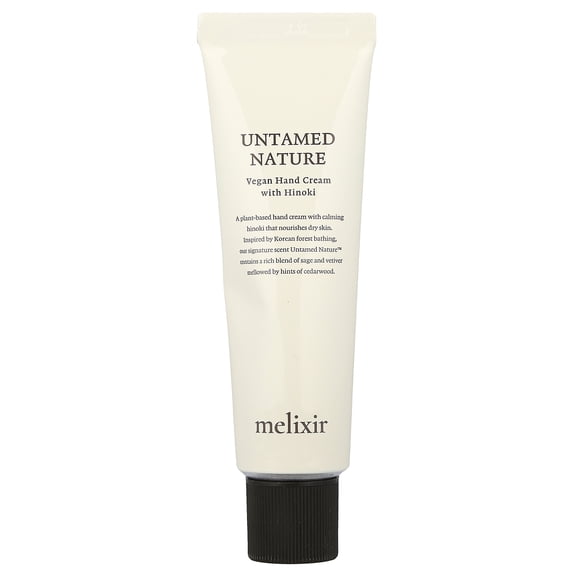 Melixir Vegan Hand Cream with Hinoki, 1.7 fl oz (50 ml)
