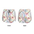 thumbnail image 6 of Goofa Abstract Marble Texture Printed Women 2 in 1 Running Shorts,Quick Dry Athletic Workout Shorts,High Waisted Athletic Shorts with Liner Pockets-Medium, 6 of 9