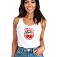 thumbnail image 3 of America Cherry Tank Top for Women & Teens Cute Patriotic Cherries and Bow Sleeveless Tee White Tank Top X-Large, 3 of 5