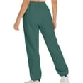 thumbnail image 4 of Dezsed Women's Sweatpants Casual Drawstring Sweat Pants Workout Athletic Joggers Pants Baggy Lounge Bottoms with Pockets Green M, 4 of 7
