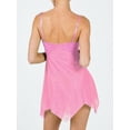 thumbnail image 3 of Lucakuins Camisón de encaje para mujer, lencería de malla transparente con cuello en V, sin mangas, ropa de dormir con tirantes, dobladillo Irregular, ropa interior sin espalda Lucakuins  moda, 3 of 4