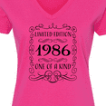 thumbnail image 4 of Inktastic Limited Edition 1986 One of a Kind Women's V-Neck T-Shirt, 4 of 5