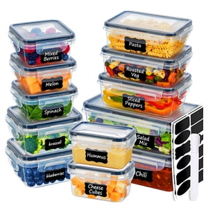 Asnews 24-Piece Food Storage Containers With Lids