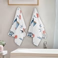 thumbnail image 4 of Dreamtimes Dolphin Hand Towel Set of 2, Highly Absorbent Soft Face Hand Towels for Bathroom, Kitchen, Hotel, Gym and Spa, 14 x 28 Inch, 14 x 28 Inch, 4 of 7