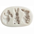 thumbnail image 1 of DPTALR Silicone Chocolate Baking Mold Cake Decoration Rabbit Bunny Cake Mould, 1 of 9