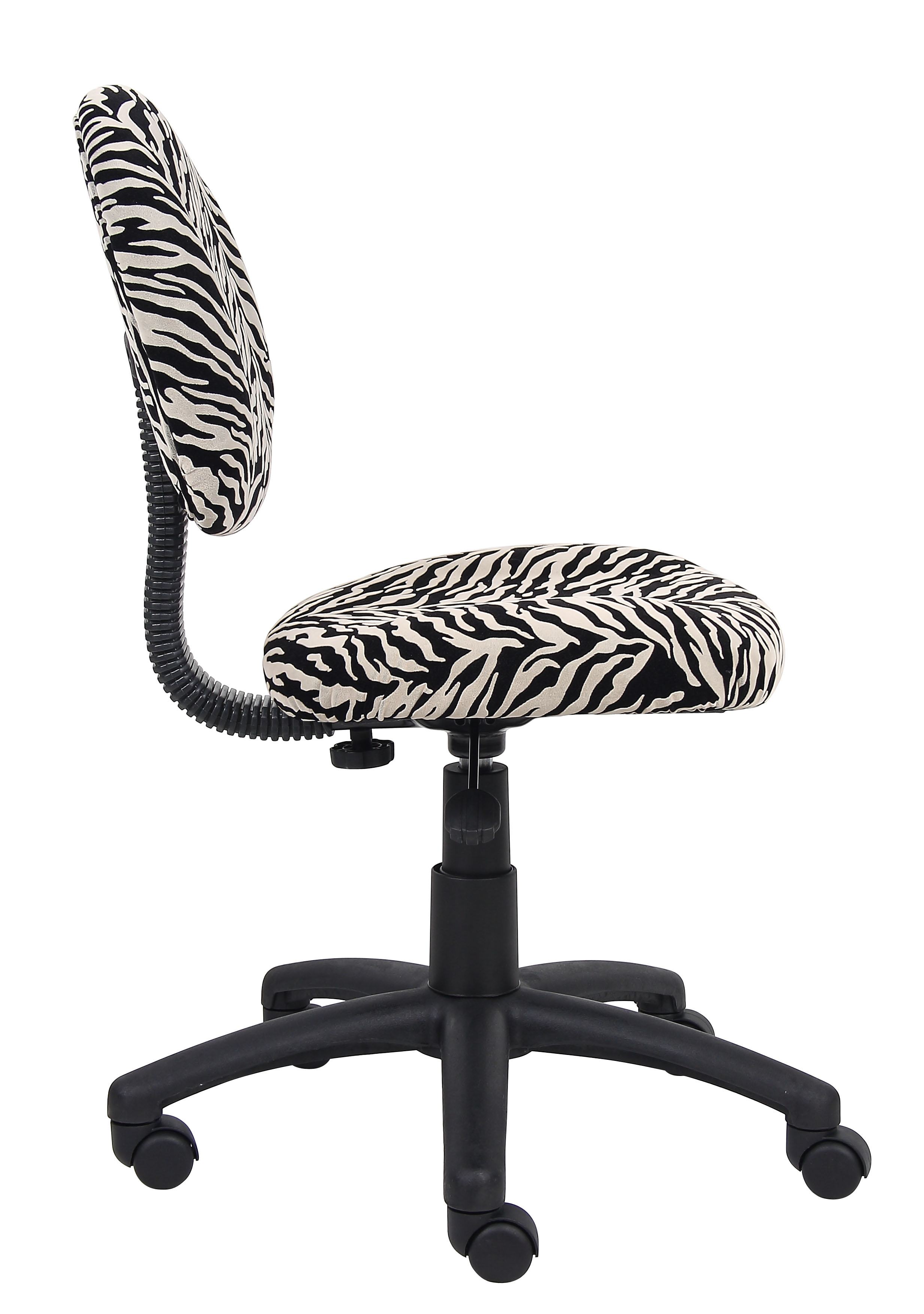 Boss Office Products Zebra Perfect Posture Delubye Modern Home Office Chair without Arms - image 5 of 9