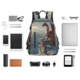 thumbnail image 6 of Balery Red Dragon Mountain Sunrise Lightweight Backpack for Men and Women - Durable and Water-Resistant, Ideal for School, Work, Travel, and Everyday Use, 6 of 9