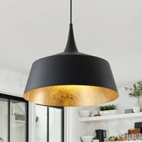 Aiwen 21 Inch Matte Black Industrial Chandelier, Modern Oversize Pendant Light for Kitchen Island Dining Room Bedroom
