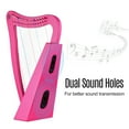 thumbnail image 5 of Walter.t 15-String Lyre Harp Wooden String Instrument with Carry Bag Strap Cleaning Cloth Tuning Wrench Pickup for Beginners, 5 of 7