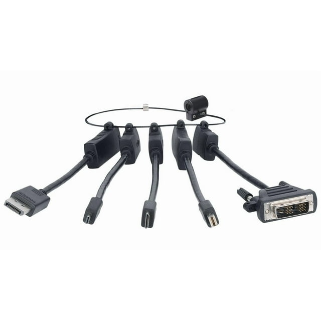 Liberty AV Solutions Bague Adaptateur HDMI Universelle Assemblage Complet avec 5 Adaptateurs de Câble