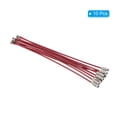 thumbnail image 3 of 6 Inch Wire Keychain Cable Stainless Steel Key Ring Loop, Rose Red, 10 Pack, 3 of 6
