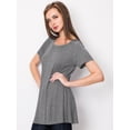 thumbnail image 3 of Made by Johnny Women's Tunic Top Casual T Shirt for Leggings S-5XL Plus Size L HDG, 3 of 6