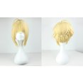 thumbnail image 6 of Unique Bargains Human Hair Wigs for Women with Wig Cap Medium Long Hair 18" Gold Tone Wigs, 6 of 6
