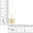 thumbnail image 5 of AFFY Natural Diamond Accent Snowflake Pendant Necklace In 14K Yellow Gold Over Sterling Silver, 5 of 7