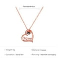 thumbnail image 2 of Littleplum Mothers Necklace Gifts for Mom,I Love You Mom Necklace Heart Pendant Jewelry,Love Heart Pendant Jewelry,Birthday,Mothers Day Gifts for Women from Daughter and Son,Rose Gold, 2 of 8