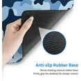 thumbnail image 3 of Navy Blue Camo Gaming Mouse Pad XL, Extended Stitched Edges Mousepad, Large Mouse Mat Desk Pad, Long Non-Slip Rubber Base Mice Pad（31.5x12 Inch）, 3 of 5