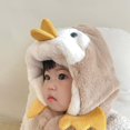 thumbnail image 3 of Children Hat Cartoon Penguin Shape Double Fleece Soft Texture Keep Warm Plush Winter Hat for Outdoor, 3 of 10