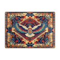 thumbnail image 5 of Yayeee Area Rugs for Living Room 6.7'x4.8' Non Slip Washable Bedroom Floor Carpet, Beige Geometric Eagle, 5 of 5