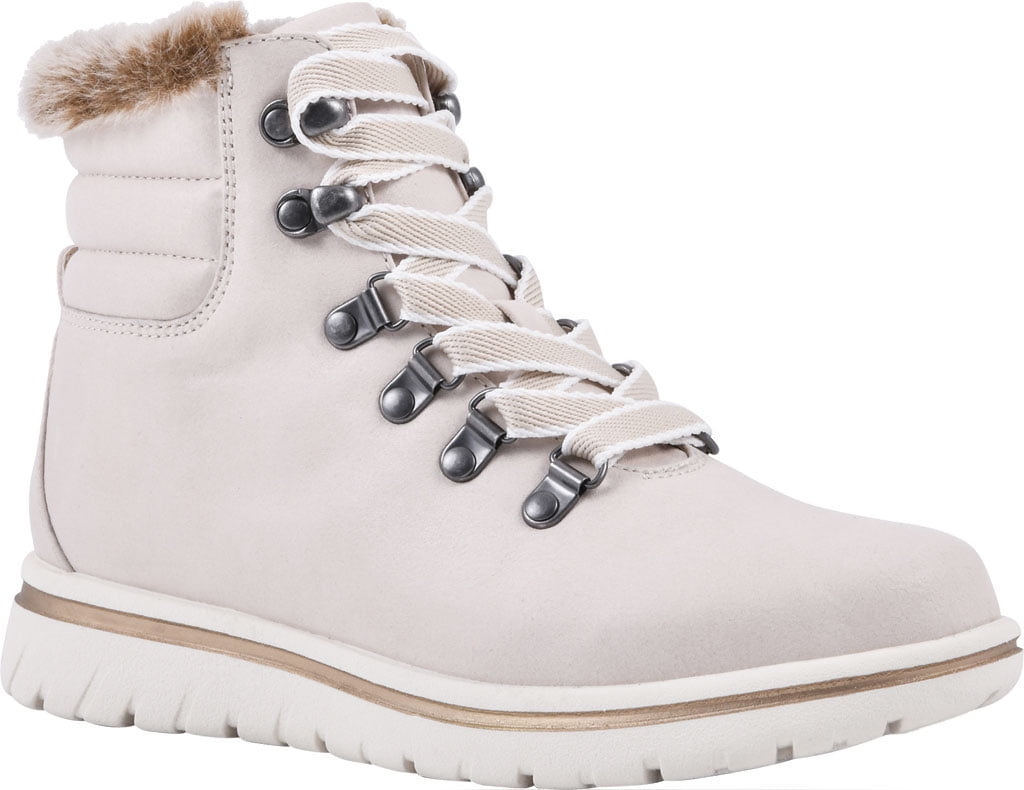 Women s Cliffs by White Mountain Hallett Ankle Boot Winter White