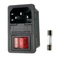 thumbnail image 4 of Connector Fuse Power Socket 250V 10A Connector Fuse Holder Fuse Switch Male Metal PowerCord Socket Switch Fuse Holder Male, 4 of 10