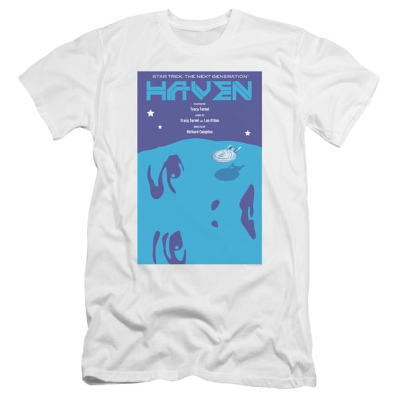 Star Trek - Tng Season 1 Episode 11 - Premium Slim Fit Short Sleeve Shirt - X-Large