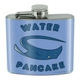 thumbnail image 1 of Water Pancake Stingray Funny Humor Stainless Steel 5oz Hip Drink Kidney Flask, 1 of 4