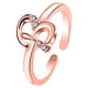 thumbnail image 1 of Anillos para mujer, regalos para mujer, anillo con letras, 26 letras en inglés, diseño artístico, combinación de diamantes, regalo para pareja, anillo, collar, 1 of 3