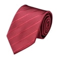 thumbnail image 1 of Wdhugt Mens Handmade Business Tie With High-Grade Polyester Jacquard Material Free Size Length 57 Inches Width 3.15 Inches In Red Red, 1 of 4