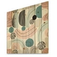 thumbnail image 2 of Designart 'Art Collage In Pastel Colors' Modern Print on Natural Pine Wood, 2 of 5