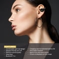 thumbnail image 2 of Monster Wireless Open Ear Buds Bluetooth Headphones, Clip-On Fitness Earbuds with Charging Case, IPX5 Waterproof Sports Wireless Earphones, Deep Bass, Bluetooth 5.4, Built-In Mic, Black, 2 of 8
