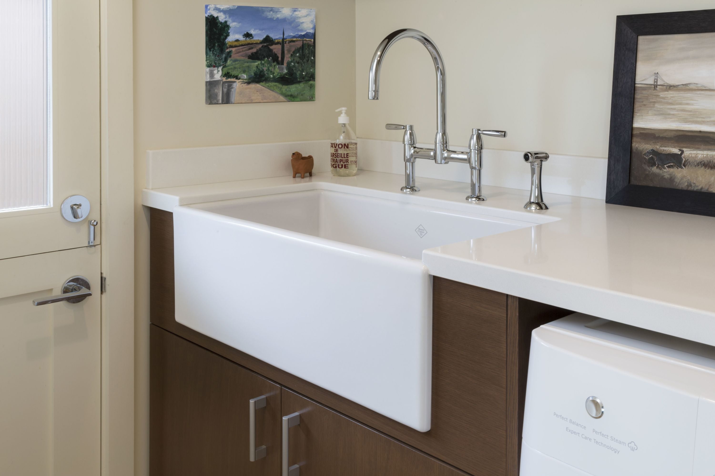 Perrin And Rowe U.4273Ls-2 Holborn 1.5 GPM Widespread Bridge Kitchen Faucet - Satin