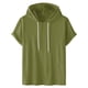 thumbnail image 2 of pstuiky camisetas de hombre, Camiseta deportiva informal de manga corta con capucha y cuello redondo para hombre camisetas de hombre l, 2 of 6
