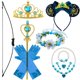 thumbnail image 1 of Brave Girl Merida-vestido de dibujos animados para niños, traje de juego de rol para niños, vestido de princesa de manga larga, disfraz de fiesta de Carnaval y Halloween Fivean unisex, 1 of 2
