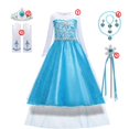 thumbnail image 3 of Disfraz de Frozen para niñas, vestido de princesa, Reina de la nieve, Cosplay, Carnaval, cumpleaños, ropa de Elsa, ropa de fantasía, 2 a 10 años, 3 of 5