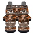 thumbnail image 5 of HUISEFOR Highland Cow Car Seat Cover Set Breathable Comfortable 4 Piece Car Seat Cover Full Set Anti Slip Fashion Car Accessories Universal Fit for Most Cars SUVs, 5 of 6