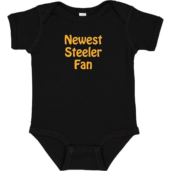 Newest Steeler Fan Cute Baby Boy Outfit Bodysuit (6 Months)
