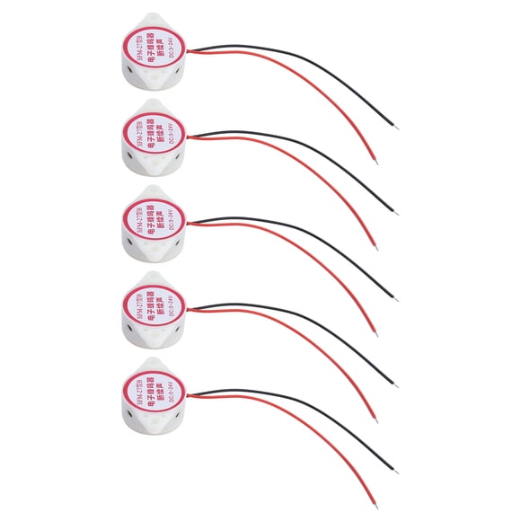 Alarma de zumbador eléctrico, kit de 5 alarmas de zumbador eléctricas, alarma de pitido resistente y duradera