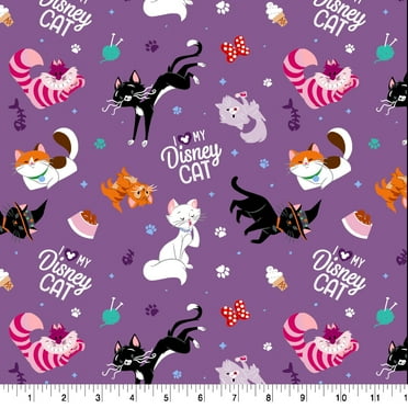Springs Creative Disney I Love my Disney Cat Fat Quarter Fabric