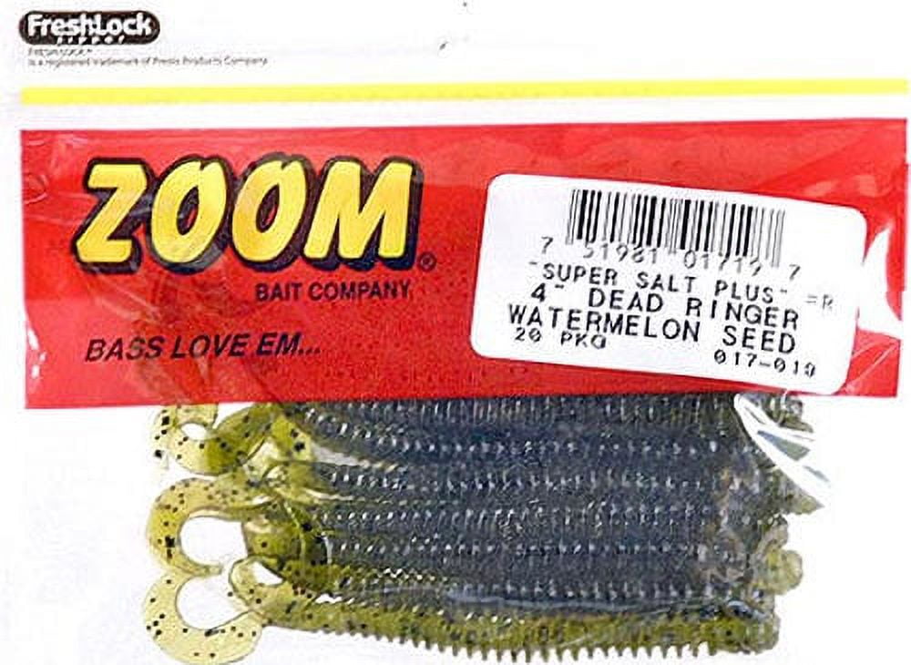 Zoom Watermelon Red Big Dead Ringer Bait 10 Pack 8'' - Baits Features  Ribbed Body