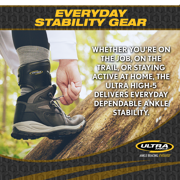 Ultra High-5® Support Ankle Brace - Everyday Stability Gear for Chronic Ankle Instability - Medium