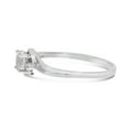 thumbnail image 4 of 14k White Gold Oval White Topaz And Diamond Ring, 4 of 6