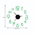 VBXOAE Acrylic DIY Self Adhesive Silent Wall Clock 19.69"x19.69"x0.39