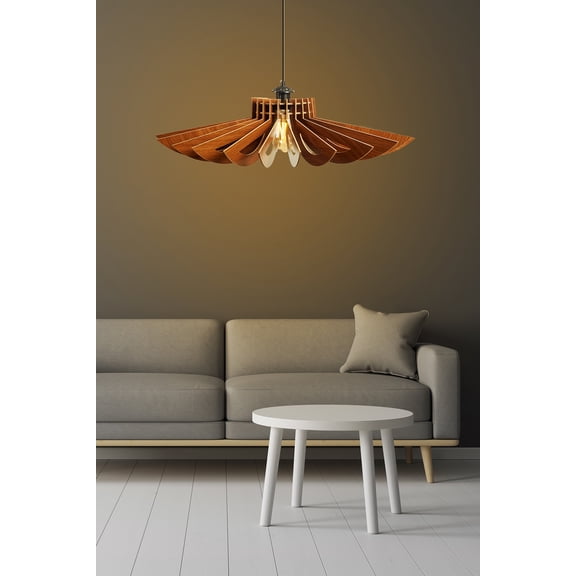 FullHouse - Penny - Walnut Chandelier