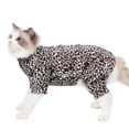 thumbnail image 1 of Mono de recuperación de cirugía para gatos, mono para mascotas, ropa para después de la cirugía, alternativa al collar electrónico para gatos machos y hembras, estampado de leopardo/mediano, 1 of 6