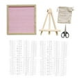 thumbnail image 2 of Tablero de letras de fieltro Tablero de mensajes intercambiable Tablón de anuncios rústico decorativo con Rosa, 2 of 9