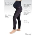 thumbnail image 3 of MeMoi Women's Corduroy Back Boning Support Maternity Leggings (Small, Black), 3 of 7